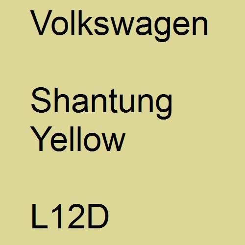 Volkswagen, Shantung Yellow, L12D.